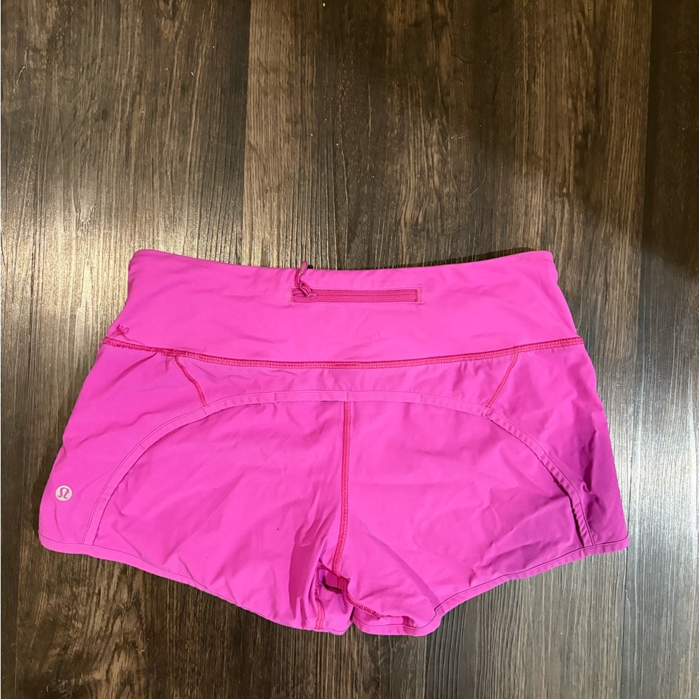 lululemon athletica Bright Pink Athletic Shorts